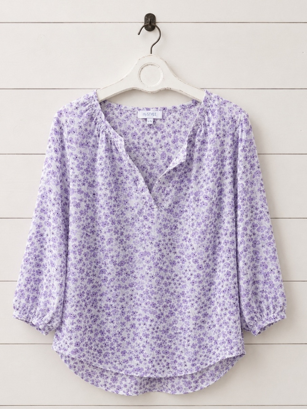 NWT Lavender Floral Blouse